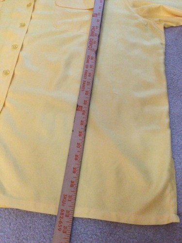 Vintage Carolina colours yellow womens casual shirt Women’s size 28W/ 48 - Picture 7 of 8
