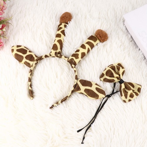 1 Set Costumi Decorativi Bambini Coda Resistente all'usura Costumi Adorabile Giraffa - Foto 3 di 12