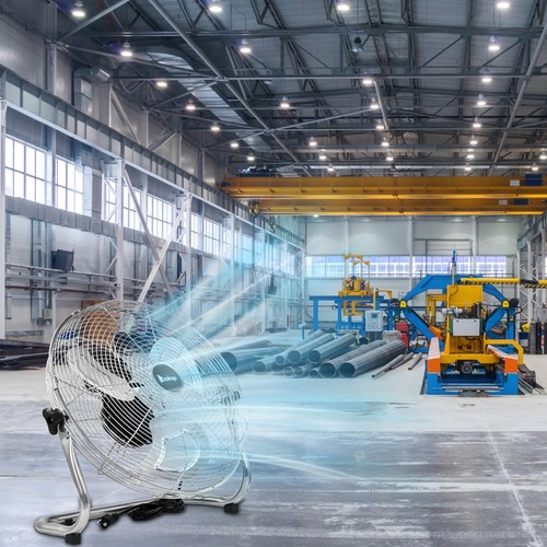 18 Inch Heavy Duty Industrial Floor Fan, High Velocity 3 Speeds 7085 CFM Fan - Picture 15 of 15