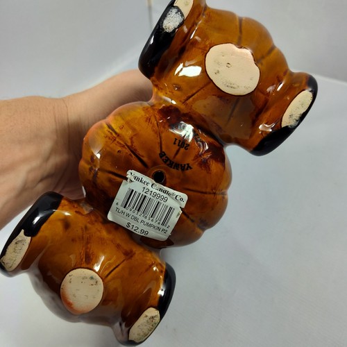 RARO-HTF 2011 Yankee Candle Boney Bunch Pumpkin People Soporte de luz de té - Imagen 5 de 8