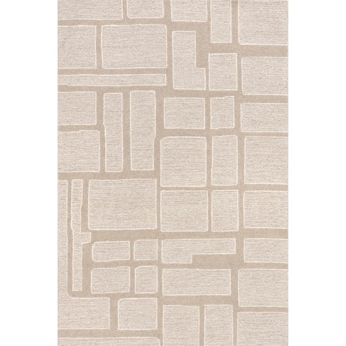 nuLOOM Aerith Geometric 5x8 Wool Area Rug for Living Room Bedroom Dining Room... - Picture 6 of 9