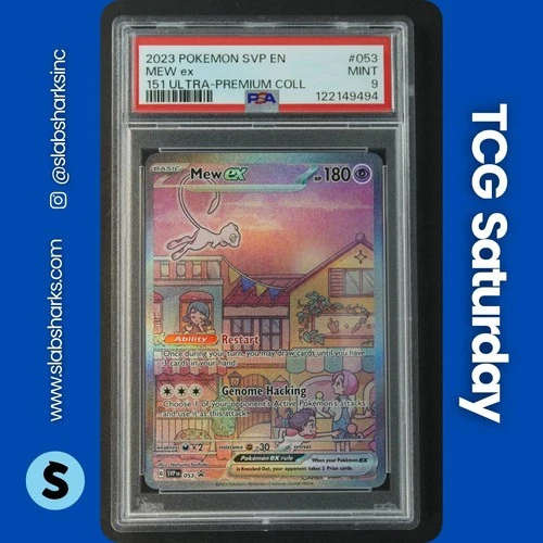 2023 POKEMON SV BLACK STAR PROMO 151 ULTRA PREMIUM COLLECTION #053 MEW EX PSA 9