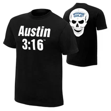 WWE Stone Cold Steve Austin Black T-shirt , 3:16