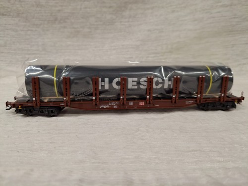 Marklin 47142 HO Scale Stake Car w/ Sections of Pipe Load Set of 3 Train in Box - Picture 8 of 24