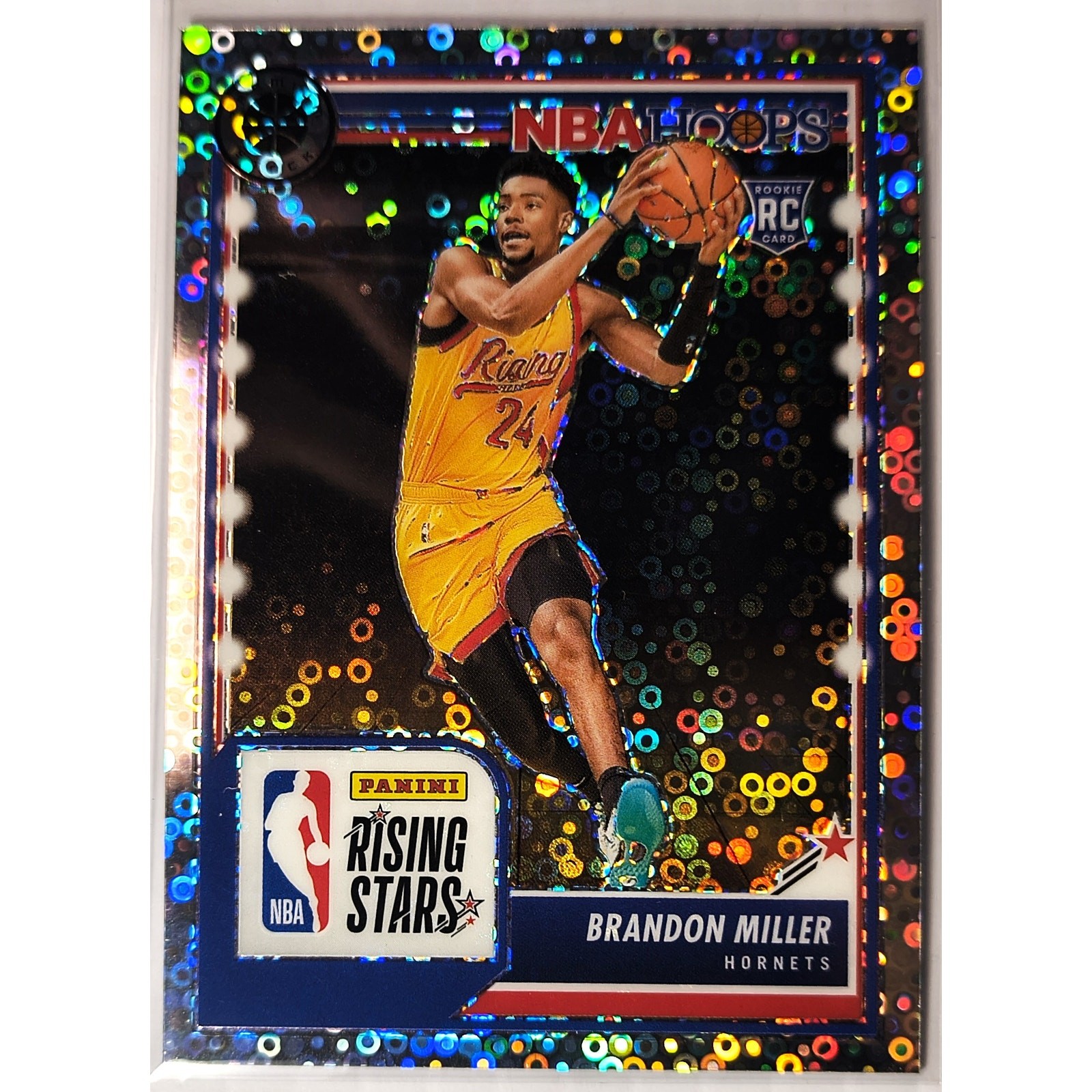 2023-24 NBA Hoops Premium Stock Rising Stars BRANDON MILLER #298 Disco Prizm