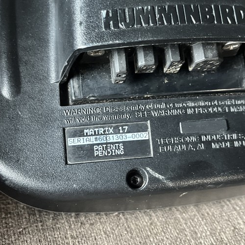 Unidad principal Humminbird Matrix 17 para piezas/reparación sin probar como está - Imagen 12 de 13