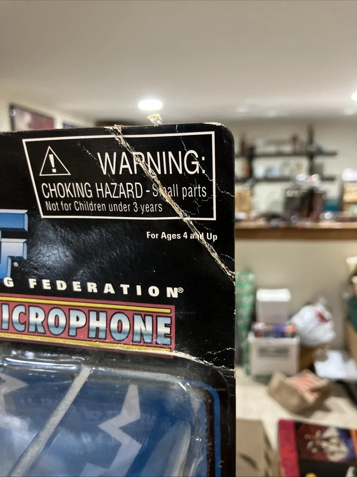 WWF Vince McMahon Ringside Microphone Jakks RARE HTF 1997 Vintage WWE - Image 2 of 4