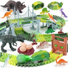 Dinosaur Race Track Toys for Kids Ages 3 4 5 6 7 - Best Birthday Gift for Boy...