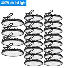 20Pack 300W UFO Led High Bay Light Warehouse Factory Commercial Industrial Light
