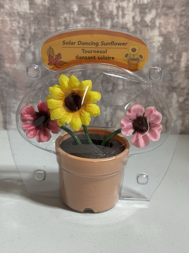 Solar Dancing Flower Sunflower Solar Dancing Solar Toys Powered Toys Car Swingin - Picture 1 of 3