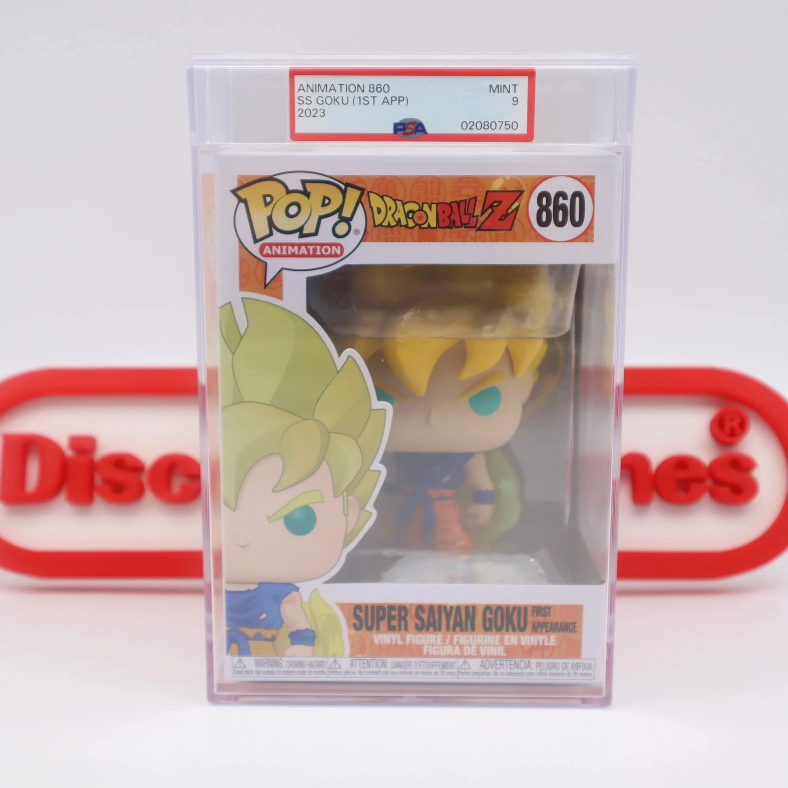 Funko POP! DRAGON BALL Z: SUPER SAIYAN GOKU 1ST #860 - PSA GRADED 9 MINT Sealed!