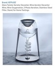 Glass Twister Wine  Aerator Decanter