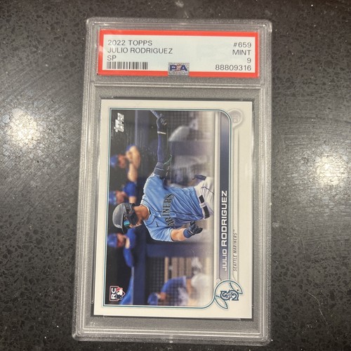 2022 Topps Series 2 - #659 - Julio Rodriguez - Short Print - PSA 9 Shipssameday - Picture 2 of 6