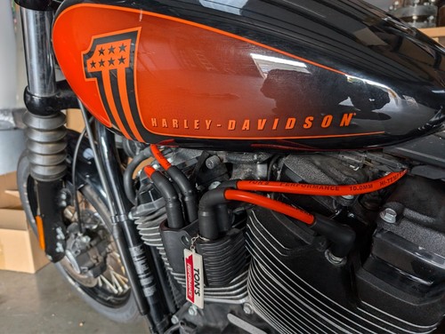 Orange 2018+ Harley Softail FXFL ST / 2024+ Road Glide CVO 10mm Spark plug wires - Bild 7 von 8