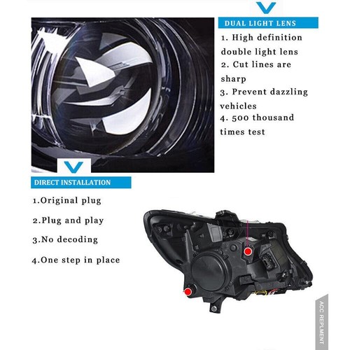 Actualización de luces delanteras de coche compatible para Mercedes-Benz Metris/Vito W447 2016-2023 - Imagen 12 de 16