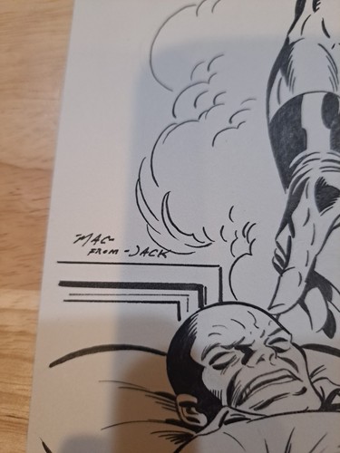 Sandman And Sandy In Ink Mike Mac From Jack Kirby Machlan 11x14 Original - Foto 4 di 7