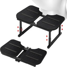 Wooden Toilet Stool Foldable Squatting Potty Stool for Bathroom Poop Step Stool