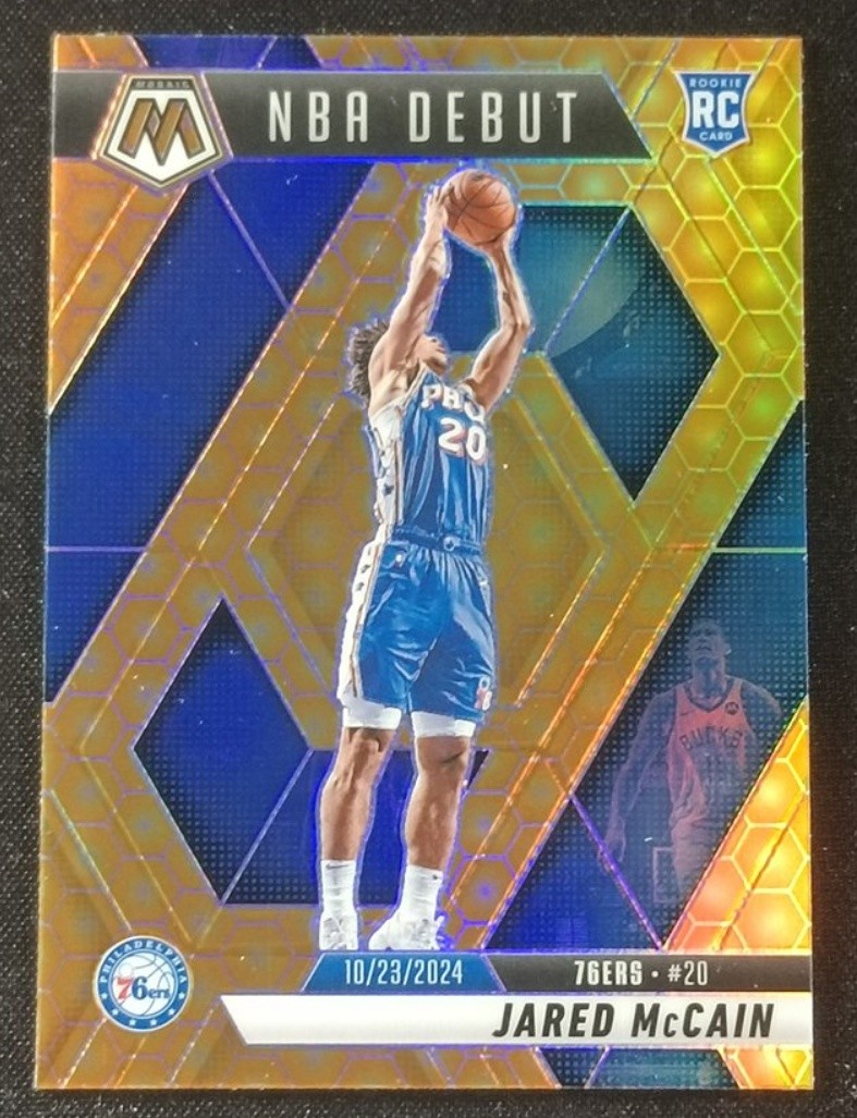 Jared McCain 2024-25 Panini Mosaic NBA Debut Honeycomb Prizm RC SSP #263