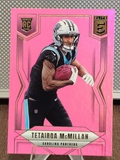 2025 Panini Donruss Elite Tetairoa McMillan Pink Metallic Carolina Panthers RC