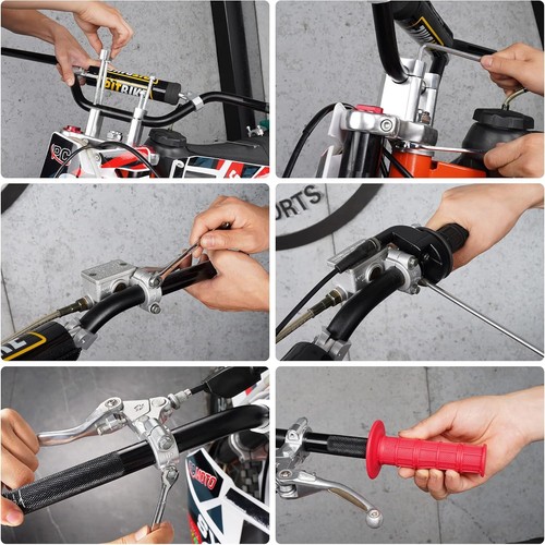 Kit de manillar todo en uno para moto de cross - almohadilla de espuma, empuñaduras y repuestos incluidos - Imagen 7 de 9
