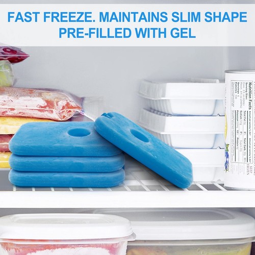 Ice Packs for Cooler and Lunch Box, 4-Pack Reusable Freezer Packs for Lunch B... - Picture 3 of 7