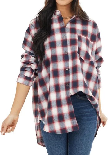 Women Corduroy Shirts Casual Long Sleeve Button Down Blouses Top - Picture 11 of 105