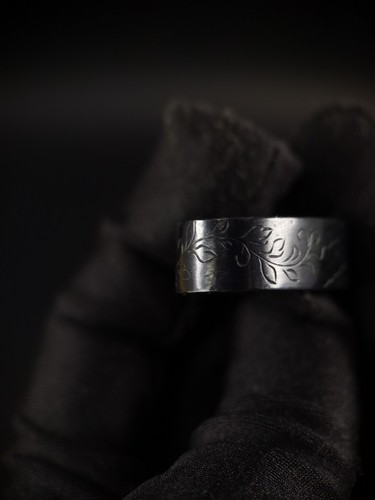 Japanisches Lockengras Fuchi & Kashira für Wakziashi Edo Periode B114 - Bild 6 von 14