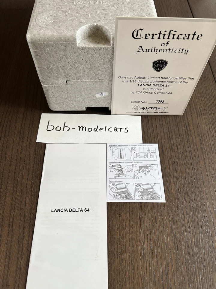 AUTOart Signature 1:18 - Lancia Delta S4 1985 - GRIGIO METALLIZZATO - 74772 -NEW - Immagine 4 di 4