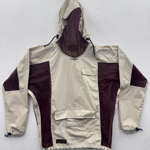 Bushline Outdoor Unisex Size Small Bug Blocker Pullover Jacket Tan & Brown