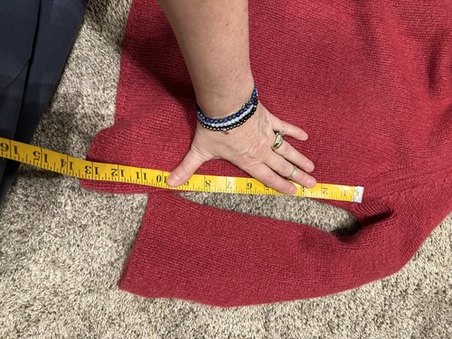 Roter Kaschmir Pullover Gr. XL - Bild 3 von 3