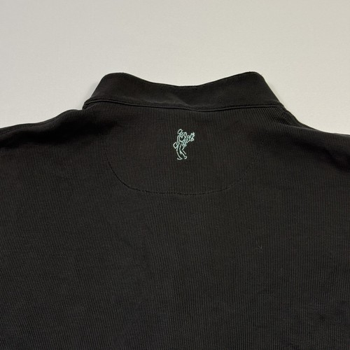 Ashworth 1/4 Zip Golf Sweater Pullover Long Sleeve Cotton Black Men’s Large - Picture 10 of 11