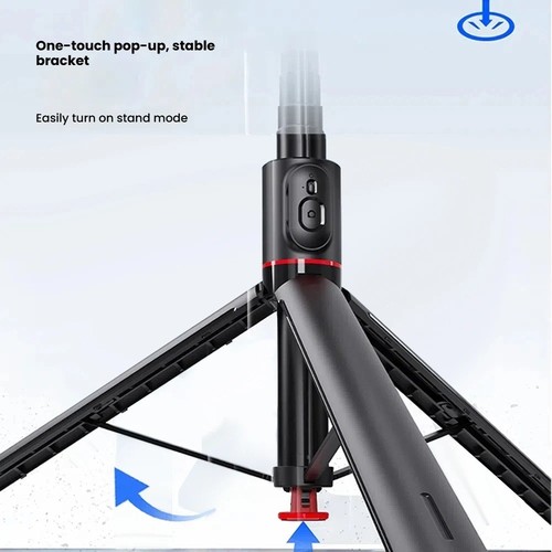 Trépied Magnétique pour iPhone avec Télécommande,4 en 1 Portable Selfie Stick - Photo 4 sur 8