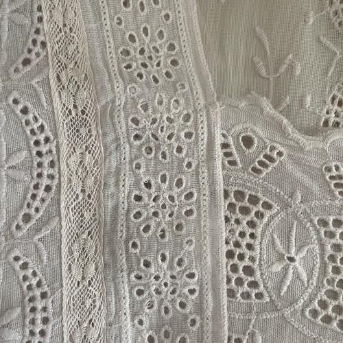 Zara Soft Pink Nude Broderie Anglais Tunic Top Size M  - Foto 5 di 6