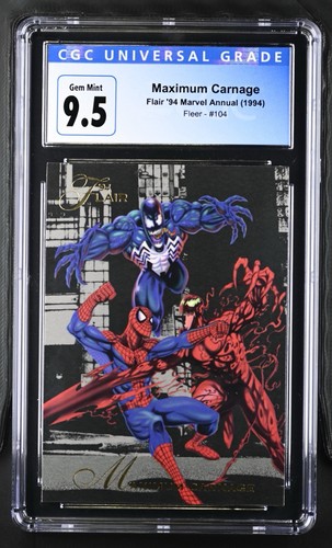 1994 Marvel Annual Flair '94 #104 Maximum Carnage CGC 9.5 💎  - Bild 1 von 2