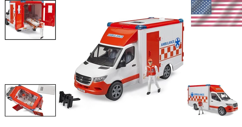 MB Sprinter Ambulance Toy with Lights & Sounds - Image 2 of 4