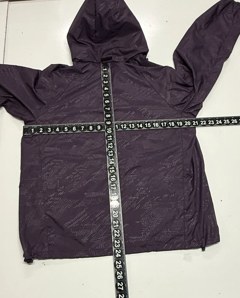 The North Face Rain Jacket Womens Medium Purple Lightweight Packable Hooded - Image 3 of 4