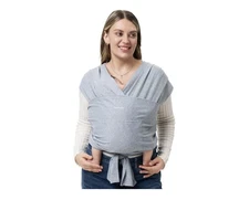 Momcozy Baby Wrap Carrier, Adjustable For Newborn To Toddler 8-35 Lbs (Grey)