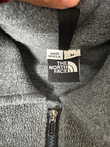 The North Face Women’s Vintage Fleece Jacket (M) Made in USA Grey Full Zip - Picture 8 of 9
