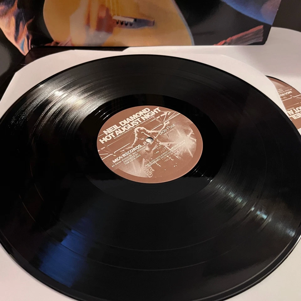 NEIL DIAMOND - Hot August Night (1972) - 12" Vinyl Record 2xLP - VG Foto 4 de 4