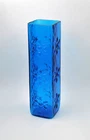 Vintage Blenko Glass Daisy Vase #6115L - Turquoise