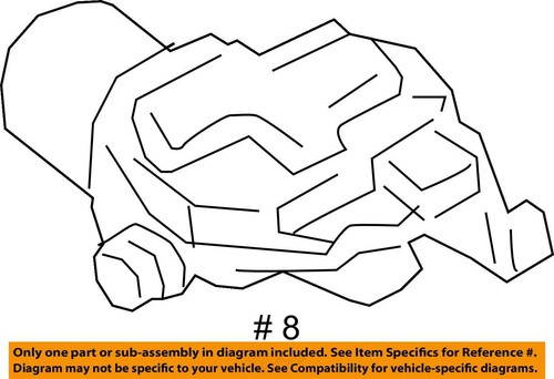 Windshield Wiper Motor Fits 18-23 CAMRY 4878177 - Afbeelding 4 van 14