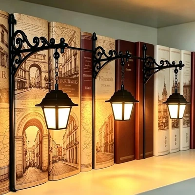 Library Lantern Bookshelf Lamp Bookshelf Lighting Bookcase Insert Decor Light AU - image 1 of 4