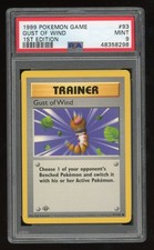 Pokemon Gust of Wind 1st Edition Base Set 93/102 Common PSA 9