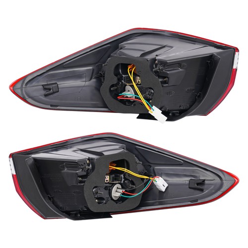 Tail Light Driver + Passenger Side Outer Rear Tail Lamps For 2017-2018 Kia Forte - Picture 11 of 12