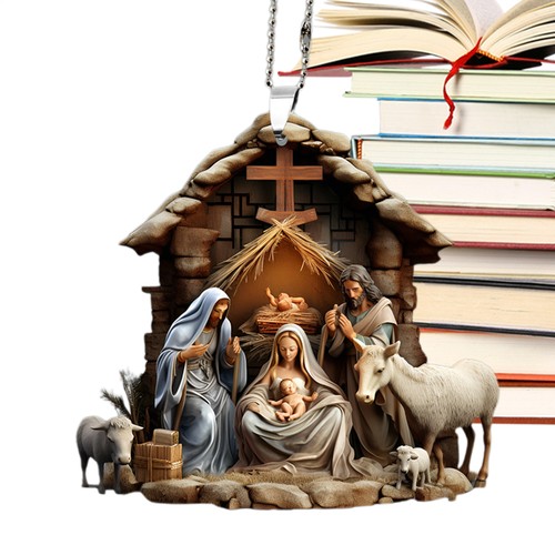 Nativity Scene Ornaments The Birth Of Jesus Decor Christmas Tree Nativity Honest - Picture 7 of 19