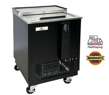 NEW 26" Top Loading Back Bar Beer Bottle Cooler Deep Well Refrigerator NSF ETL