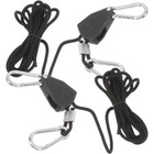 2 Pcs Adjustable Ratchet Rope Hangers for Grow Light Fixtures Rope Hooks
