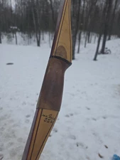 Vintage 1950s Bear Polar Glass Powered Ambidexterous Bow 42#@64" Leather Grip FR