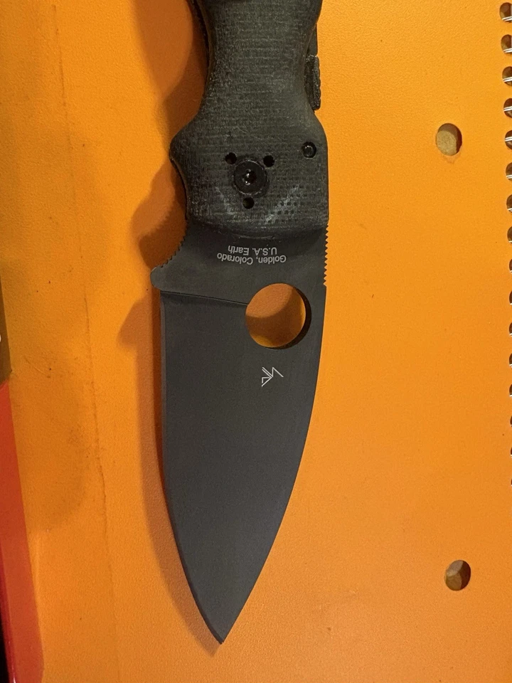 Spyderco шаман CPM S45VN стали серый серый Micarta 3,58 в нож слегка б/у - Изображение 3 из 4