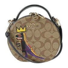 Coach Basquiat Canteen Crossbody Bag Khaki Multi Signature Gebraucht Aus Japan